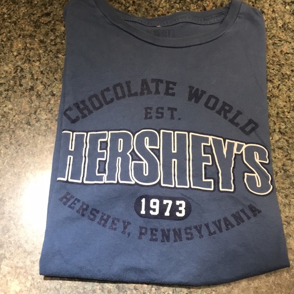Blue Hersheys Chocolate World 1973 short sleeve tee shirt size medium - Picture 7 of 7